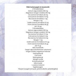 Bioco vegán alga kalcium& tengeri magnézium tabletta 60db