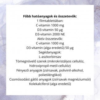 Bioco vegán c+d-vitamin duo tabletta 90db