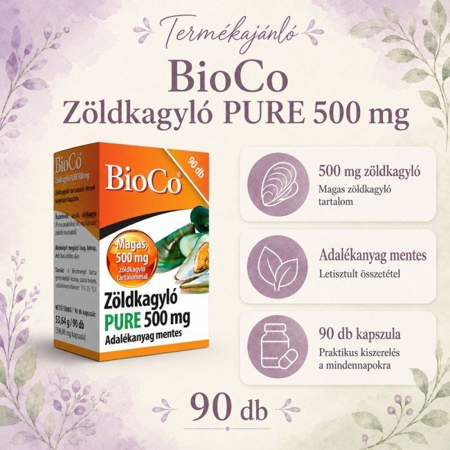 Bioco zöldkagyló pure kapszula 90db Bioco zöldkagyló pure kapszula 90db