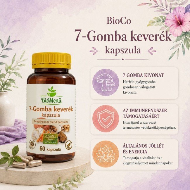 BioMenü BIO 7-GOMBA keverék kapszula 60db