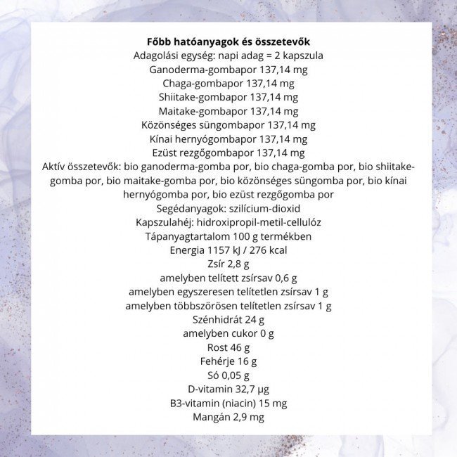 BioMenü BIO 7-GOMBA keverék kapszula 60db
