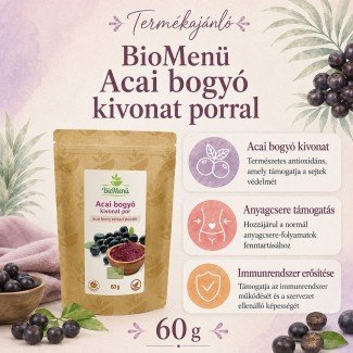 Biomenü bio acai berry kivonat por 60g Biomenü bio acai berry kivonat por 60g