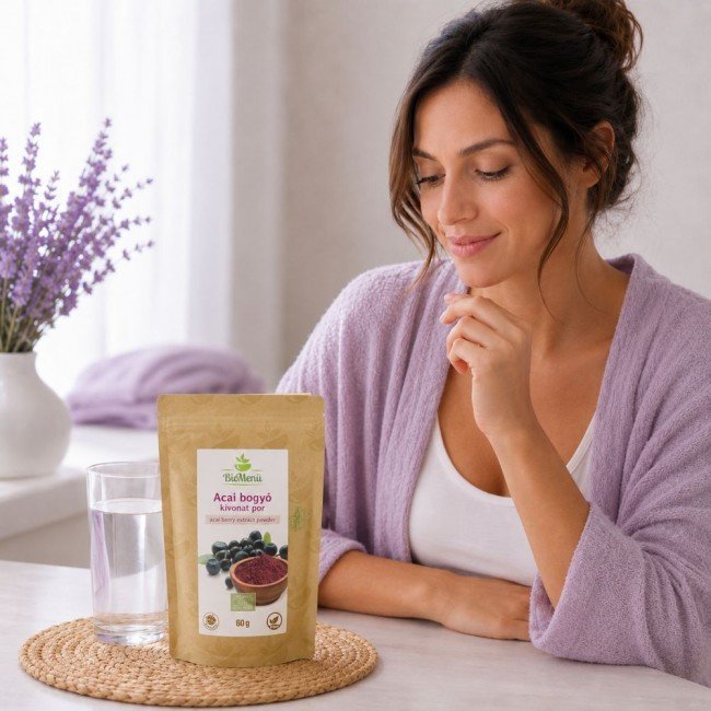 Biomenü bio acai berry kivonat por 60g Biomenü bio acai berry kivonat por 60g