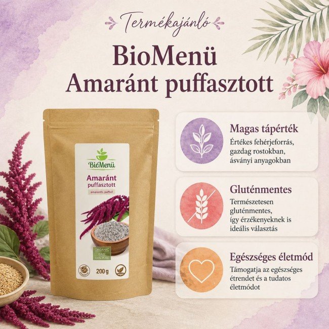 BioMenü BIO AMARÁNT puffasztott 200g BioMenü BIO AMARÁNT puffasztott 200g