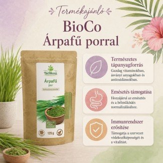 Biomenű bio árpafű por 125g Biomenű bio árpafű por 125g