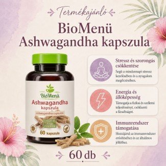 Biomenü bio ashwagandha kapszula 60db Biomenü bio ashwagandha kapszula 60db