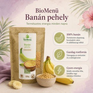BioMenü BIO BANÁN pehely 125g