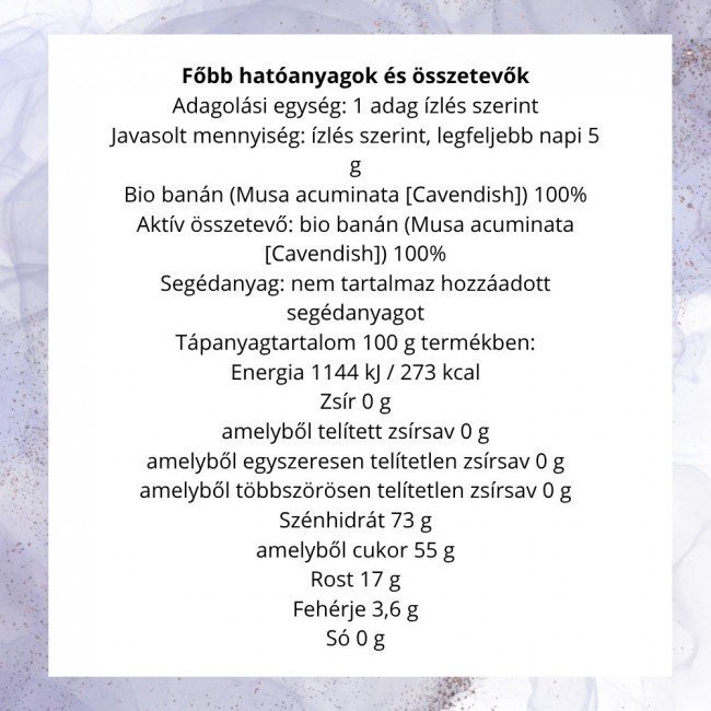 BioMenü BIO BANÁN pehely 125g BioMenü BIO BANÁN pehely 125g