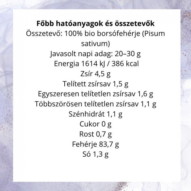 Biomenü bio borsófehérje por 400g Biomenü bio borsófehérje por 400g