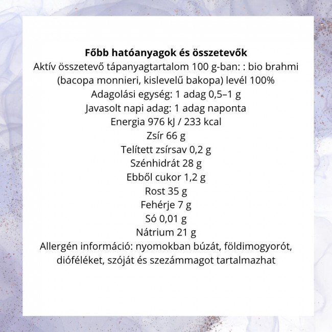 Biomenü bio brahmi por 125g Biomenü bio brahmi por 125g