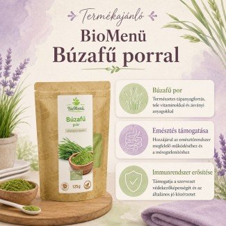Biomenü bio búzafű por 125g Biomenü bio búzafű por 125g