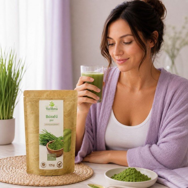 Biomenü bio búzafű por 125g Biomenü bio búzafű por 125g
