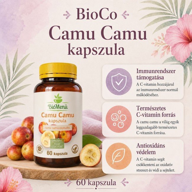 BioMenü BIO CAMU CAMU kapszula 60db BioMenü BIO CAMU CAMU kapszula 60db