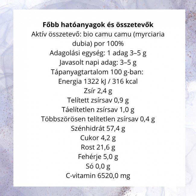 Biomenü bio camu camu por 60g Biomenü bio camu camu por 60g