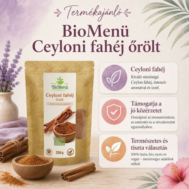 BioMenü BIO CEYLONI FAHÉJ őrölt 250g BioMenü BIO CEYLONI FAHÉJ őrölt 250g