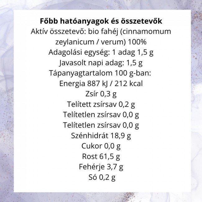 BioMenü BIO CEYLONI FAHÉJ őrölt 250g BioMenü BIO CEYLONI FAHÉJ őrölt 250g