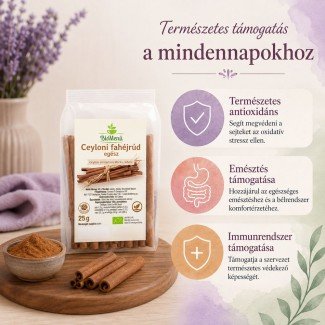 BioMenü BIO CEYLONI FAHÉJRÚD egész 25g