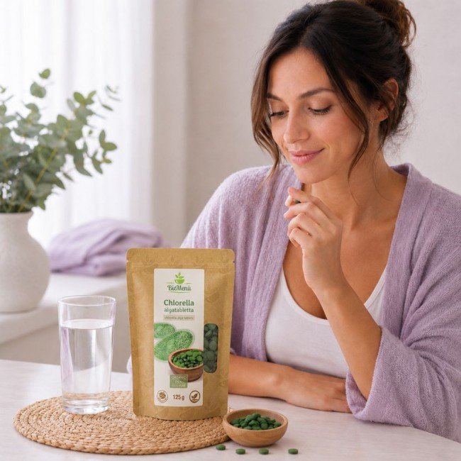 Biomenű bio chlorella tabletta 125g