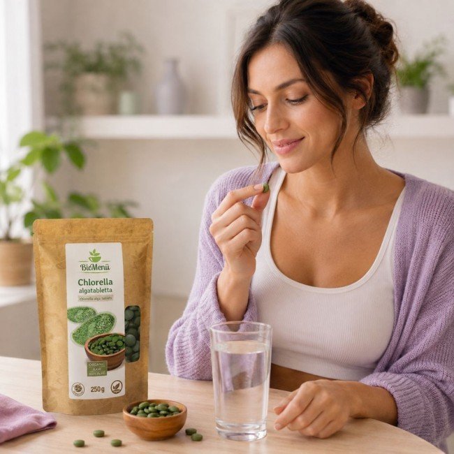 Biomenü bio chlorella tabletta 250g Biomenü bio chlorella tabletta 250g