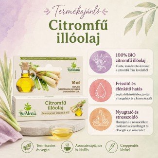 BioMenü BIO CITROMFŰ illóolaj 10ml
