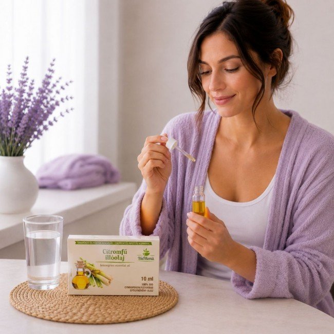 BioMenü BIO CITROMFŰ illóolaj 10ml BioMenü BIO CITROMFŰ illóolaj 10ml