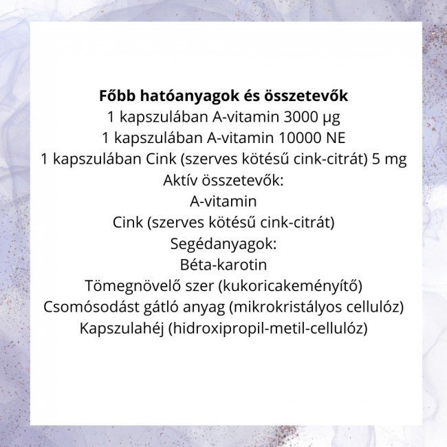 Dr.herz a-vitamin 10000NE+szerves cink kapszula 60db