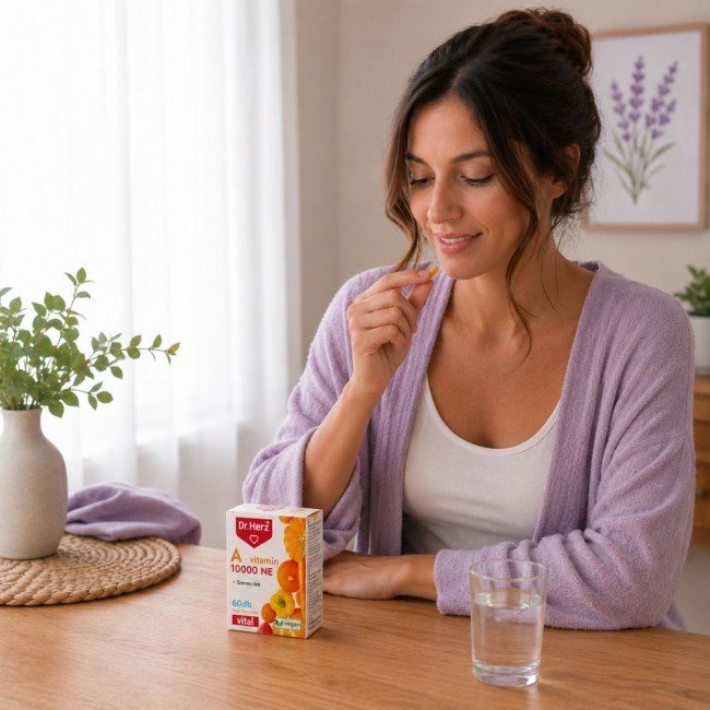 Dr.herz a-vitamin 10000NE+szerves cink kapszula 60db