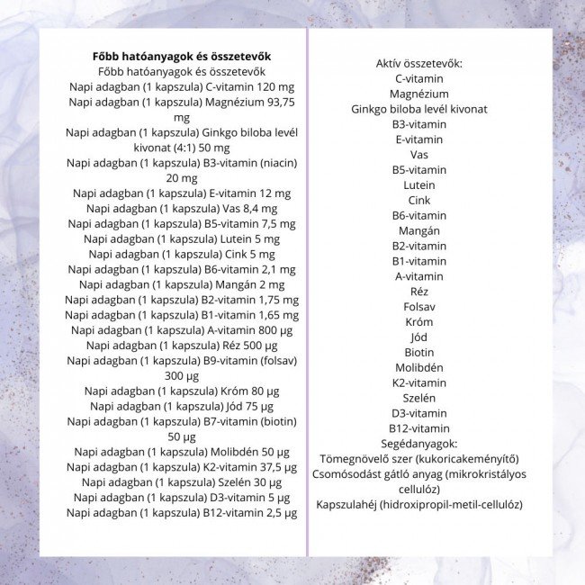 Dr.herz a-z 50+ multivitamin komplex kapszula 60db Dr.herz a-z 50+ multivitamin komplex kapszula 60db