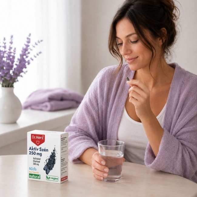 Dr.Herz aktív szén 250mg 60db Dr.Herz aktív szén 250mg 60db