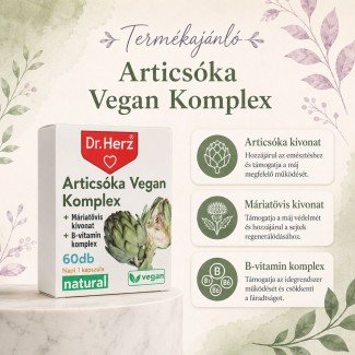 Dr.herz atricsóka vegán kapszula 60db Dr.herz atricsóka vegán kapszula 60db