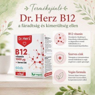 Dr.Herz b-vitamin+szerves cink kapszula 60db