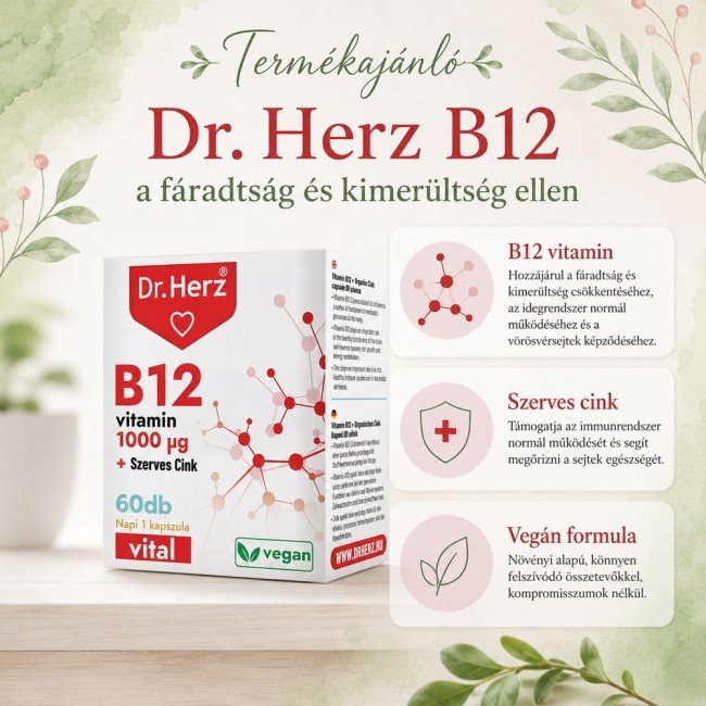 Dr.Herz b-vitamin+szerves cink kapszula 60db Dr.Herz b-vitamin+szerves cink kapszula 60db