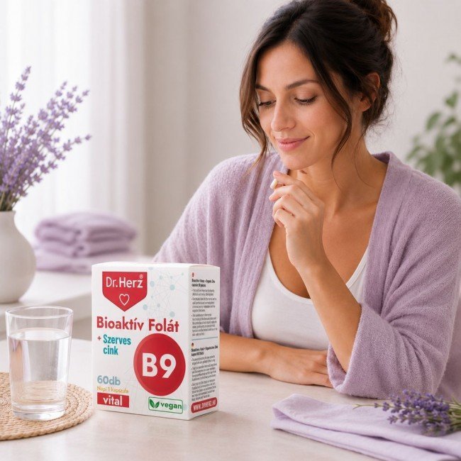 Dr.herz bioaktív folát kapszula 60db Dr.herz bioaktív folát kapszula 60db