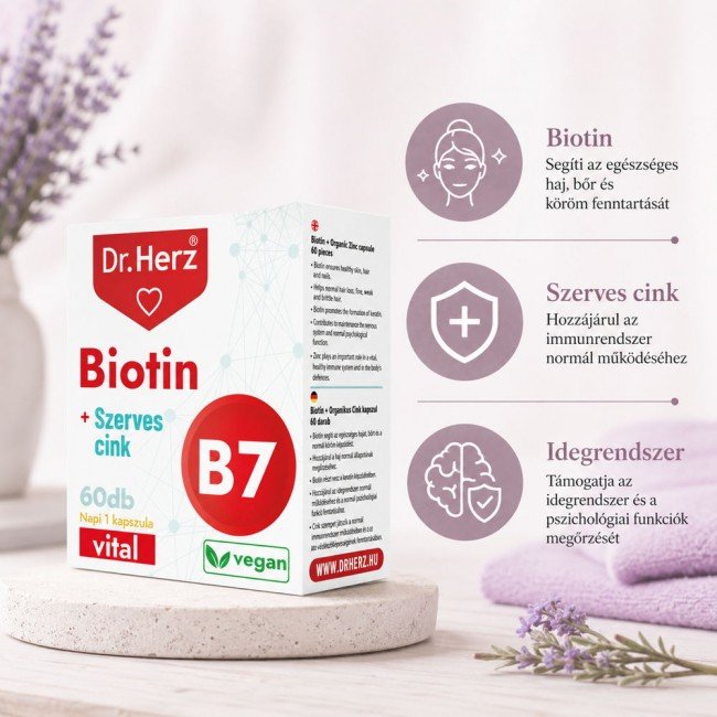 Dr.herz biotin kapszula 60db Dr.herz biotin kapszula 60db