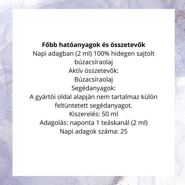 Dr.Herz Búzacsíra Olaj 50 ml