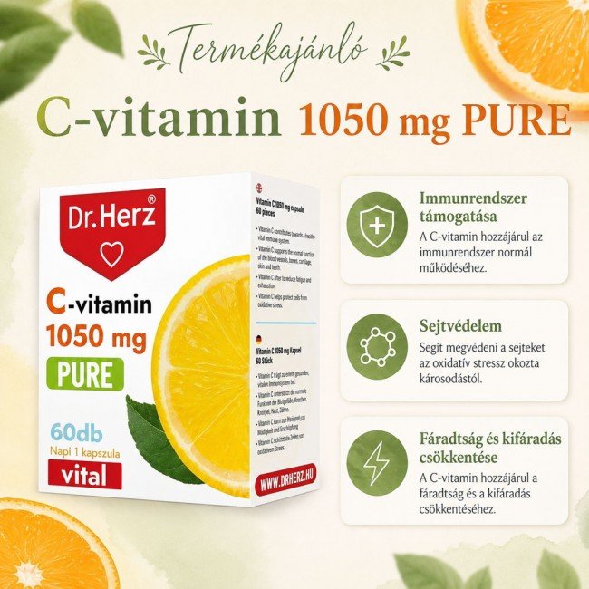 Dr.Herz c-vitamin 1050mg kapszula 60db