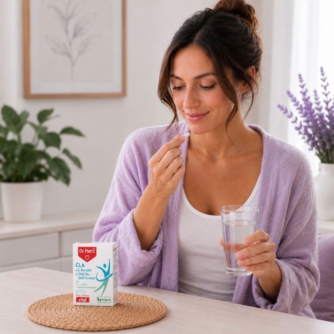 Dr.Herz cla l-karnitin zöld tea kivonat 60db Dr.Herz cla l-karnitin zöld tea kivonat 60db