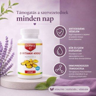 Dr.herz e-vitamin 400iu kapszula 60db