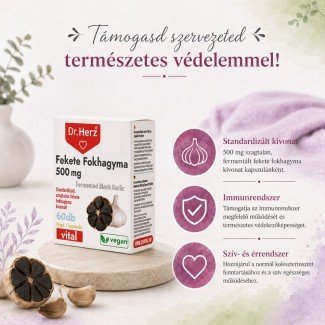 Dr.Herz fekete fokhagyma 500 mg kapszula 60db