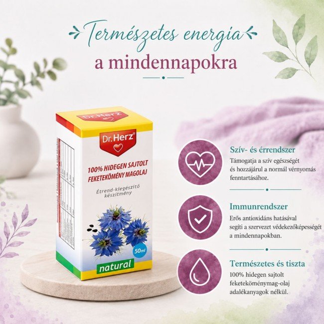 Dr.herz feketekömény magolaj 50ml Dr.herz feketekömény magolaj 50ml