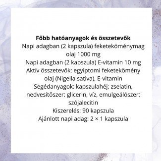 Dr.Herz feketekömény olaj kapszula 90 db - A TERMÉK LEJÁRATI IDEJE: 2026.10.31.