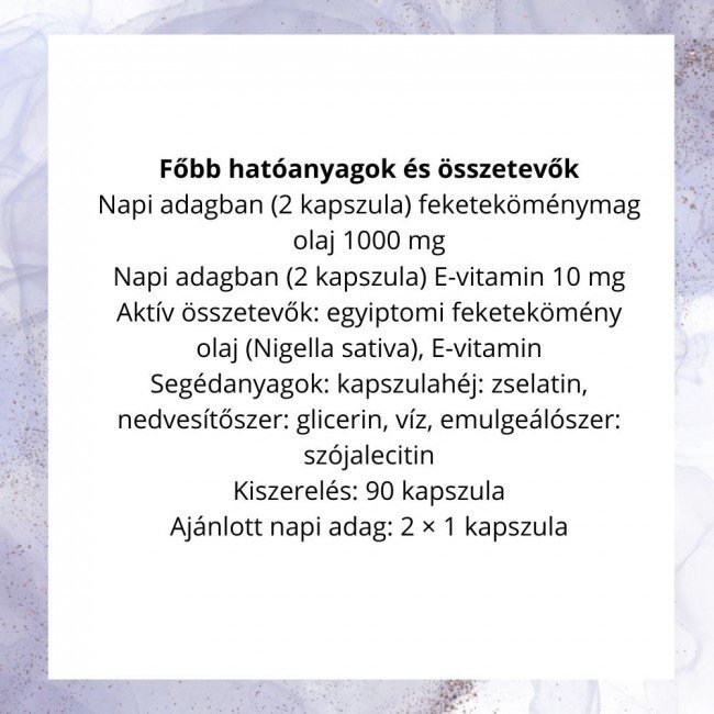 Dr.Herz feketekömény olaj kapszula 90 db Dr.Herz feketekömény olaj kapszula 90 db