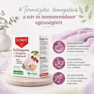 Dr.Herz fokhagyma+galagonya+olajfalevél kapszula 60db