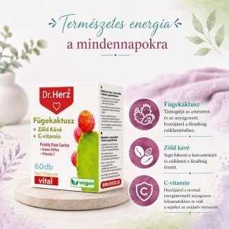 Dr.Herz fügekaktusz + zöldkávé + c-vitamin kapszula 60db