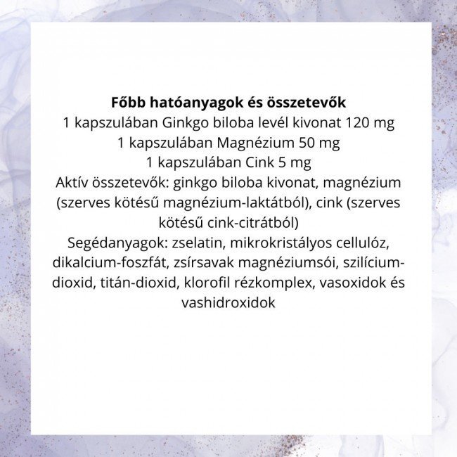 Dr.herz ginkgo biloba forte 120 mg+szerves mg+zn kapszula 60db Dr.herz ginkgo biloba forte 120 mg+szerves mg+zn kapszula 60db