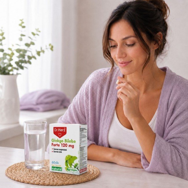 Dr.herz ginkgo biloba forte 120 mg+szerves mg+zn kapszula 60db Dr.herz ginkgo biloba forte 120 mg+szerves mg+zn kapszula 60db