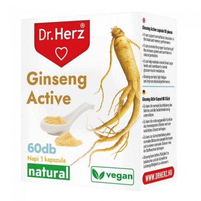 Dr.Herz ginseng active kapszula 60db Dr.Herz ginseng active kapszula 60db