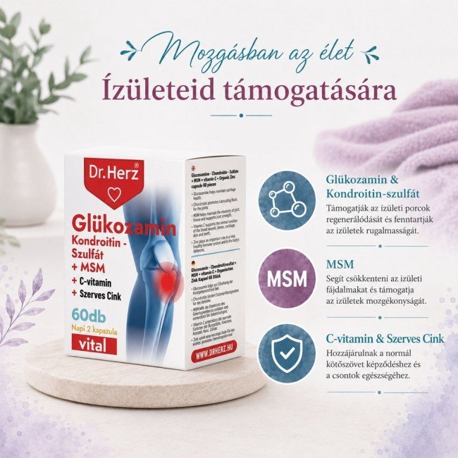Dr.herz glükozamin kapszula 60db Dr.herz glükozamin kapszula 60db
