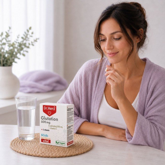 Dr.Herz glutation 500 mg + c-vitamin kapszula 60db Dr.Herz glutation 500 mg + c-vitamin kapszula 60db
