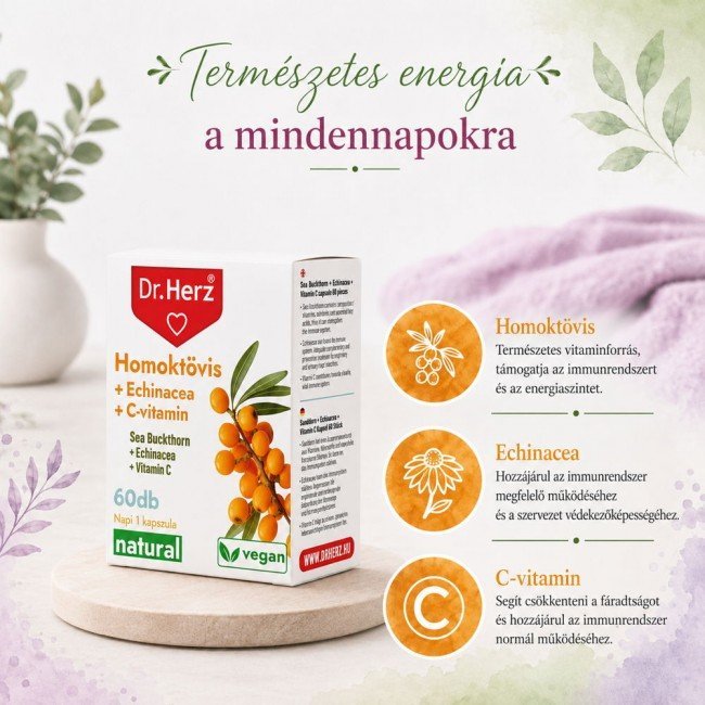 Dr.Herz homoktövis+echinacea+ c-vitamin 60db Dr.Herz homoktövis+echinacea+ c-vitamin 60db